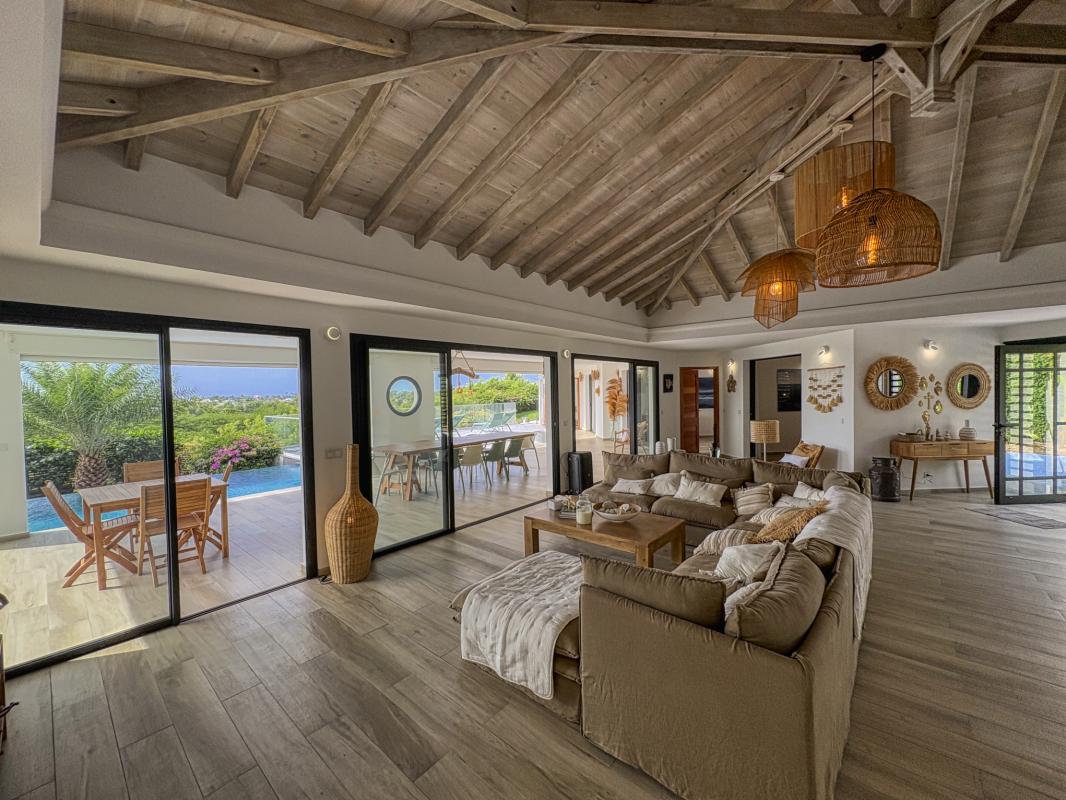 15.Location villa piscine Saint François Guadeloupe_Salon